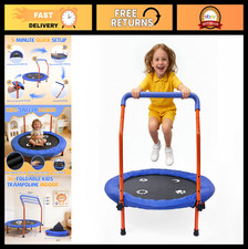 36" Kids Trampoline - ASTM Certified Foldable Indoor/Outdoor Mini Rebounder, Saf