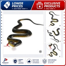 Realistic 45cm Fake Snake Toy Rubber Prank Halloween Garden Decor