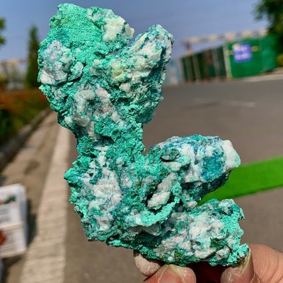 233g Natural copper mine with malachite Primitive mineral specimen Gemstone