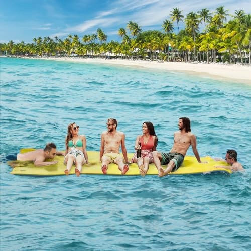 ПЛАВАЮЩИЙ КОВРИК CTSC - ПЛАВАЮЩИЙ КОВРИК LILY PAD - ВОДНЫЙ КОВРИК - 15 X 5 ФУТОВ - СИНИЙ / ЗЕЛЕНЫЙ