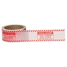 2 Inch x 55 Yards Tamper Evident Packing Tape 0.92 Mil PET Red White Void