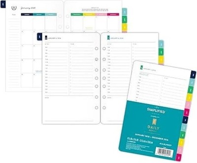 AT-A-GLANCE 2026 Planner Refill Simplified by Emily Ley, 5.5'' x 8.5'' (EL10043126