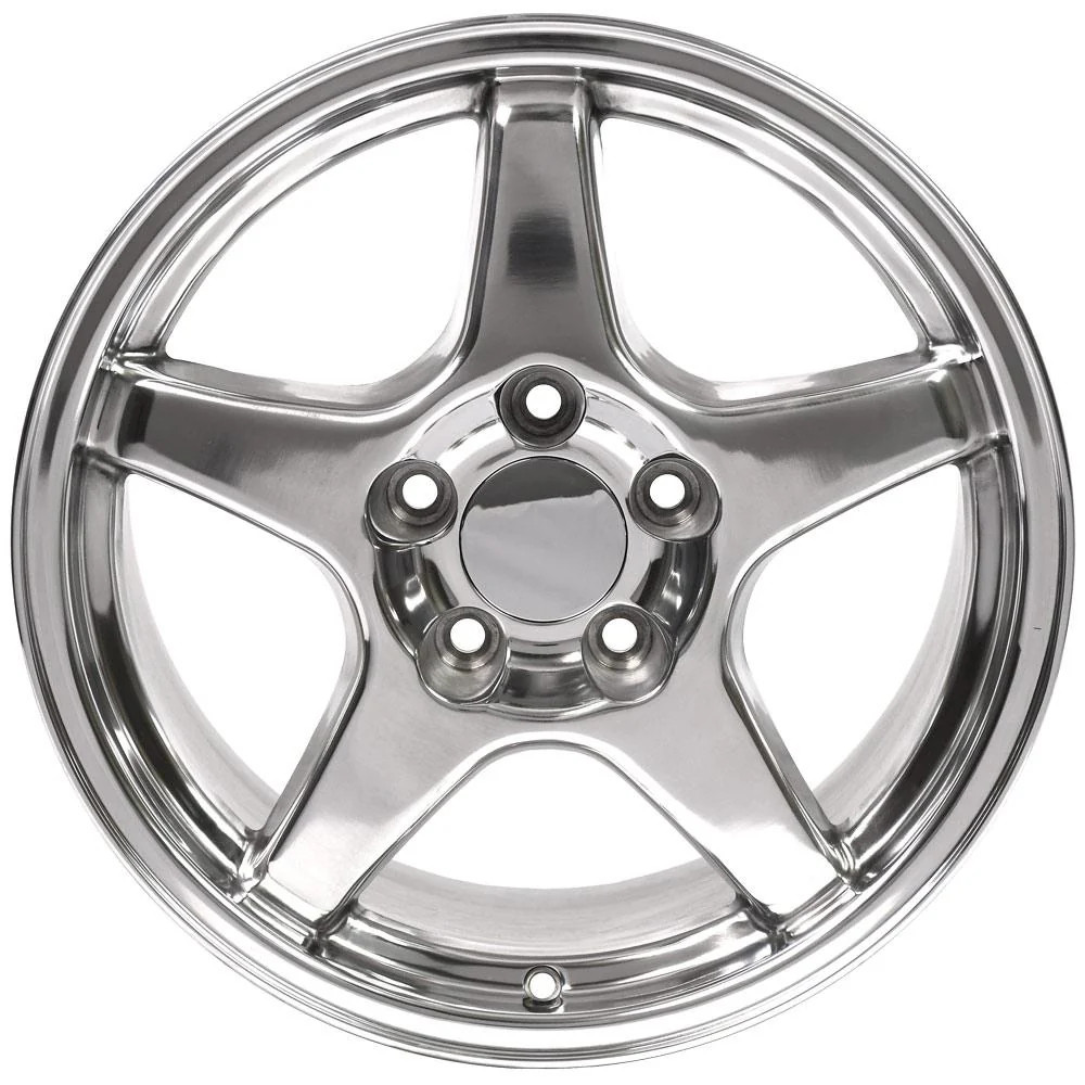 OE Wheels CV01-17095-5475-56P 17" Replica fits Chevrolet Corvette ZR1 Polished