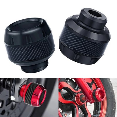 2x Vordergabelabdeckungen für Motorrad Anti-Fall Cup Aluminiumlegierung Motorrad