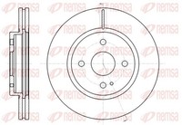 2X Remsa Bremsscheibe 61266.10 FüR Mazda 257,9Mm DE3FS MZR DE5FS