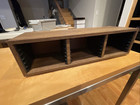 Vintage Faux Wood Cd Storage Rack Box Display Case Shelf - Holds 18 Cds