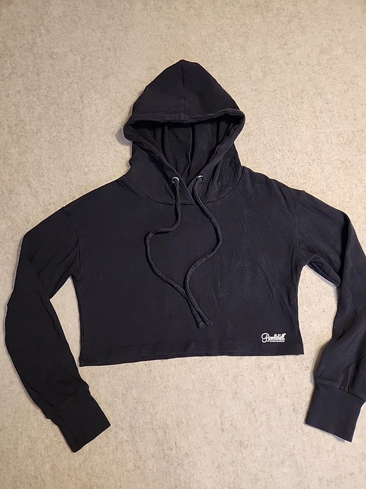 Rare Bombshell Sportswear Sweatshirt Womens L  Hoodie Cropped Hooded Athleisure - Image 4 of 4