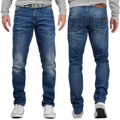 Cipo & Baxx Herren Jeans Hose Denim Pants Freizeit Destroyed Hose Business Cool