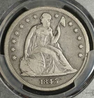 1845 PCGS F-15 Seated Liberty Dollar