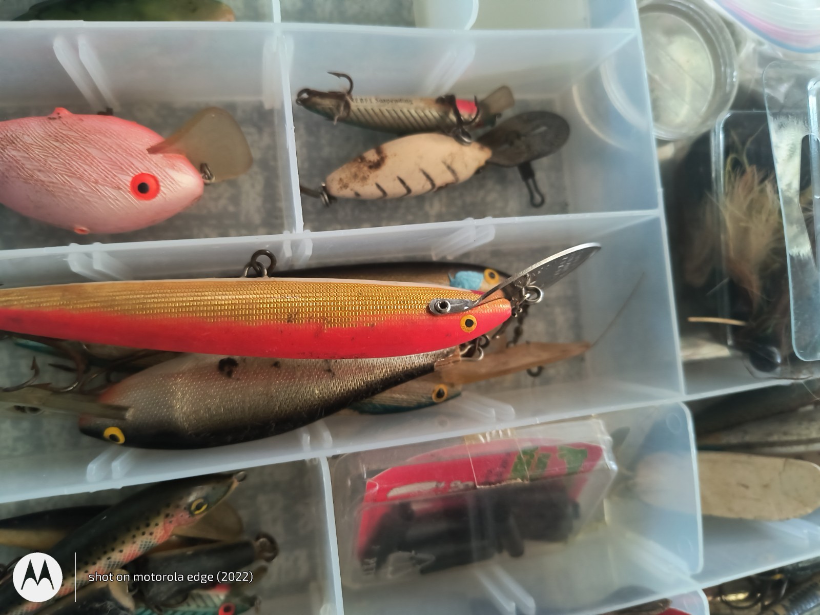 Bass Fishing Jigs/ Spinners / Tackle Etc ( 4 Plastic Boxes! Lots & Lots of... - Image 8
