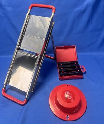 Bron Coucke 15000 Professional Mandoline Slicer Red French Stainless Steel