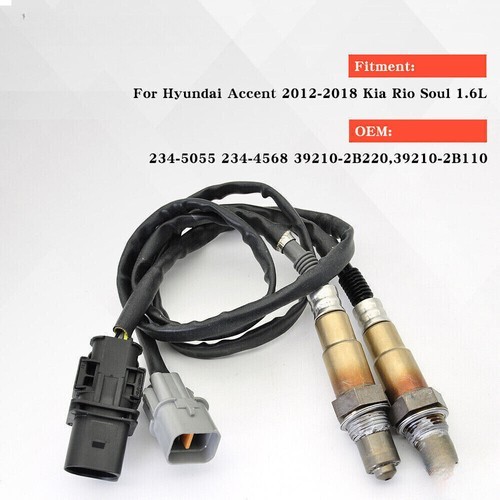Capteurs O2 Amont Et Aval Pour Kia Rio Soul Hyundai Accent - Kit 2 Pièces Neuf, Sonde à 5 Fils + 4 Fils