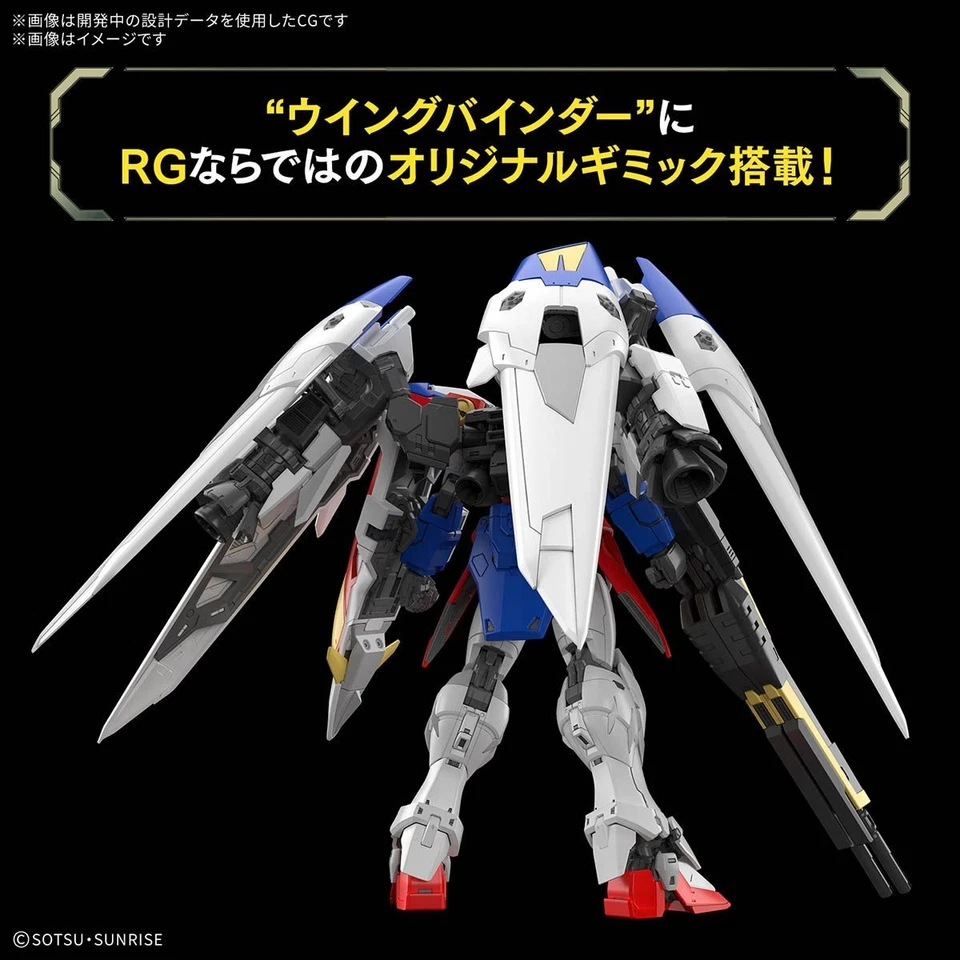 Bandai Hobby XXXG-00W0 Wing Gundam Zero RG 1/144 Scale Model Kit - Image 4 of 4