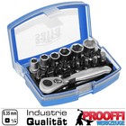 24-tlg Bits Satz Schraubendreher Bit Box Profi Magnet Bithalter 1/4" Ratsche