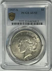 1927 S PEACE DOLLAR PCGS AU 53