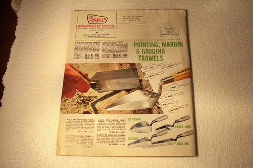 Vintage 1980 Goldblatt Trowel Trades Tools Catalog Mid-Year Edition Kansas C KS - Picture 12 of 12