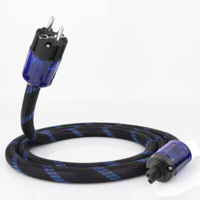 OFC Reines Kupfer Draht EU Schuko mit IEC C7 Adapter HIFI Netzkabel Power Cable
