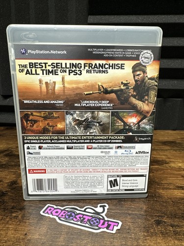 Call of Duty Black Ops CIB - (PlayStation 3) PS3 Cleaned, Tested & Work⭐ - Picture 2 of 11