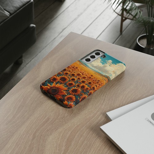 Phone Case for iPhone, Pixel, Galaxy - Sunflower Field Floral Sky Flower Cover - Picture 151 of 191