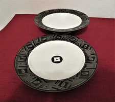 Sakura Port of Call Vice Versa Black - Salad Plate and Bowl