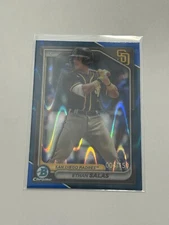 ETHAN SALAS 2024 BOWMAN CHROME #BCP102 CHROME PROSPECTS BLUE RAYWAVE /150