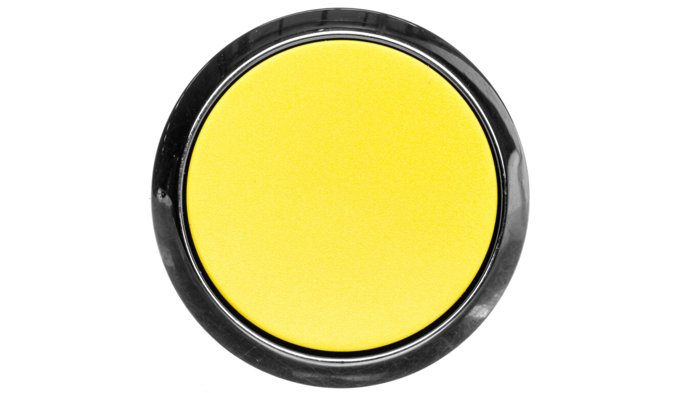 Push-button actuator 22mm yellow with metal spring return IP69k Sirius AC /T2UK