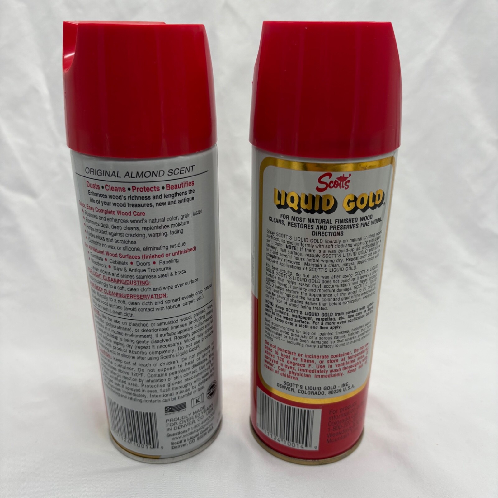 2 Scott’s Liquid Gold Wood Cleaner and Preservative 1 Almond Scent 12oz Full