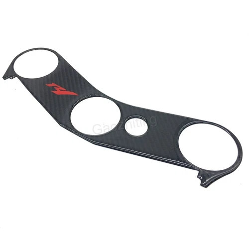 3D Carbon Triple Tree Top Clamp Upper Decal Sticker Fit Yamaha YZF-R1 2007-2008