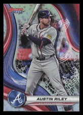Austin Riley Refractor 2024 Bowman's Best #6 Atlanta Braves