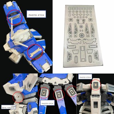 For RG 1/144 Hi-Nu v Model Metal Details Add-on Part Set w/ Etch+Decal RX-93-v2