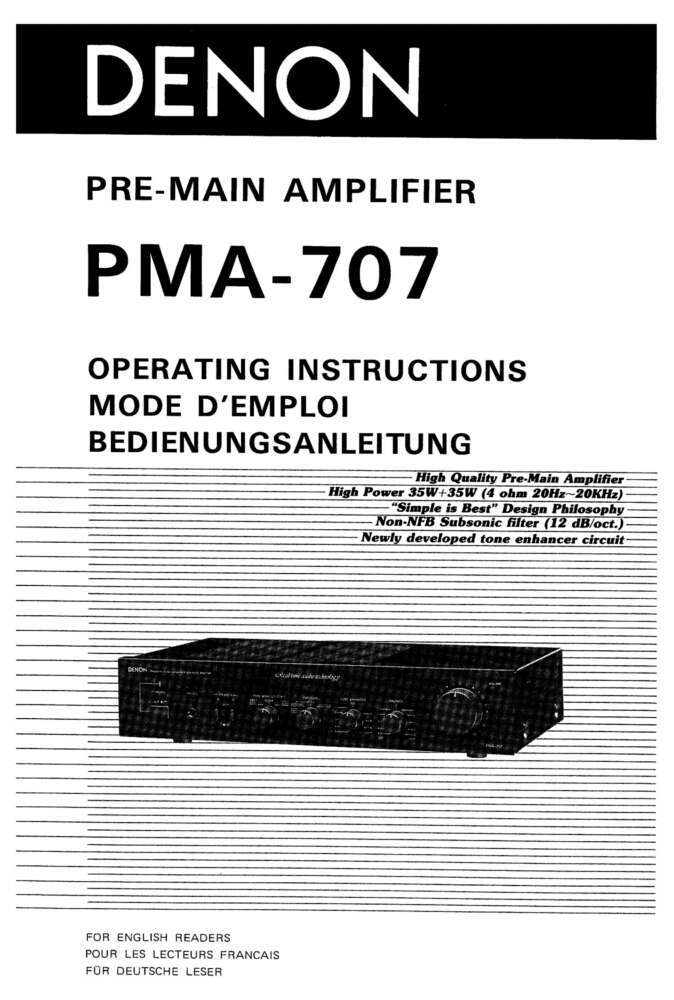 Denon PMA-707 vintage audio equipment - eBay listing photo 2