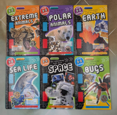 I Explore 3D Animal Books Lot of Six 3D Glasses not included