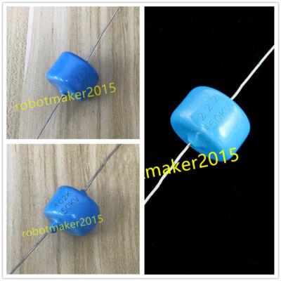 50KV 50000V 102/222 Ceramic Axial Capacitor 1000/2200PF 2.2nF1nF Kondensator