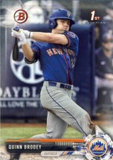 Lot of (100) 2017 Bowman Draft QUINN BRODEY 1st Rookie Card #BD-24 Mets