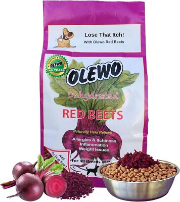 Olewo Red Beets Dog Supplement For Skin Coat Health Itch Relief 1 Pound