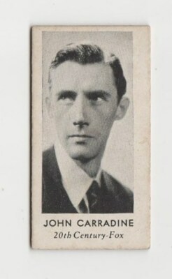 John Carradine circa 1938 Peerless Weight Machine Trading Card - Film Star E1