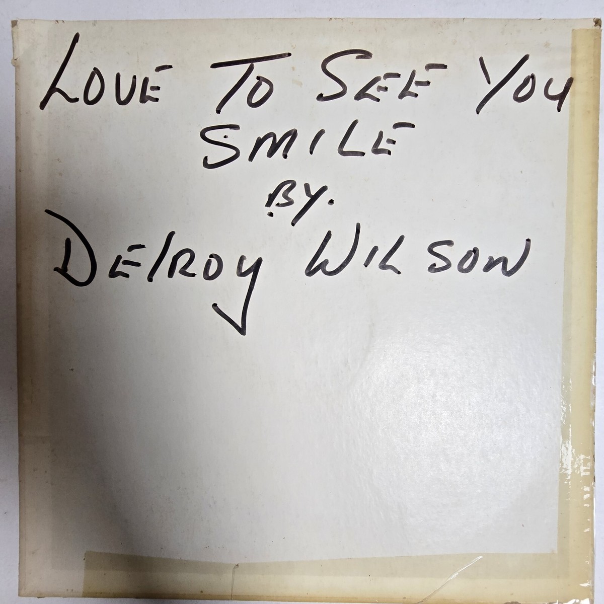 ジャマイカ12” Delroy Wilson Whats Going On / Love To See You Smile none J&amp;L Records /00250 Delroy Wilson Love To See You Smile , What's Going On , 12