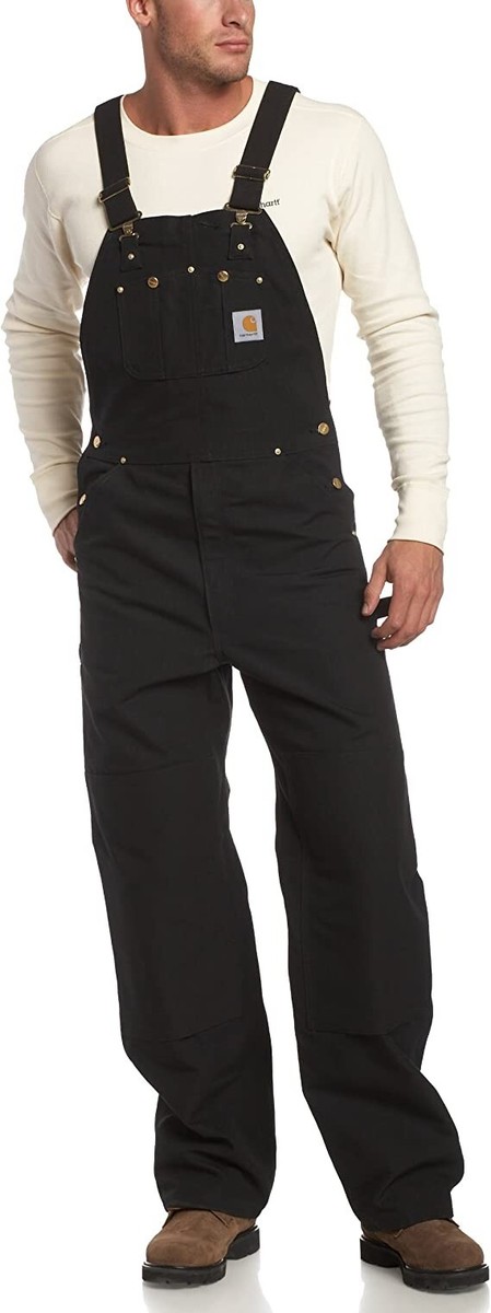 パンツ Carhartt Good Fade Duck Overalls Black Carhartt Men's Duck Bib Overall - Black | Gemplers
