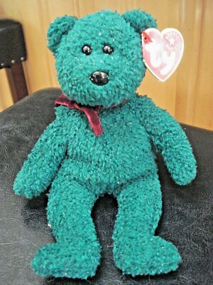 ビンテージ、テディーベアー HOLIDAY IN NEW YORK 2000 RARE 2000/2001 Ty Beanie Babies Retired 