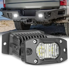 for 2008-2017 Jeep Wrangle JK Flush Mount 40W LED Light Bar Flood/ Diffused Pair