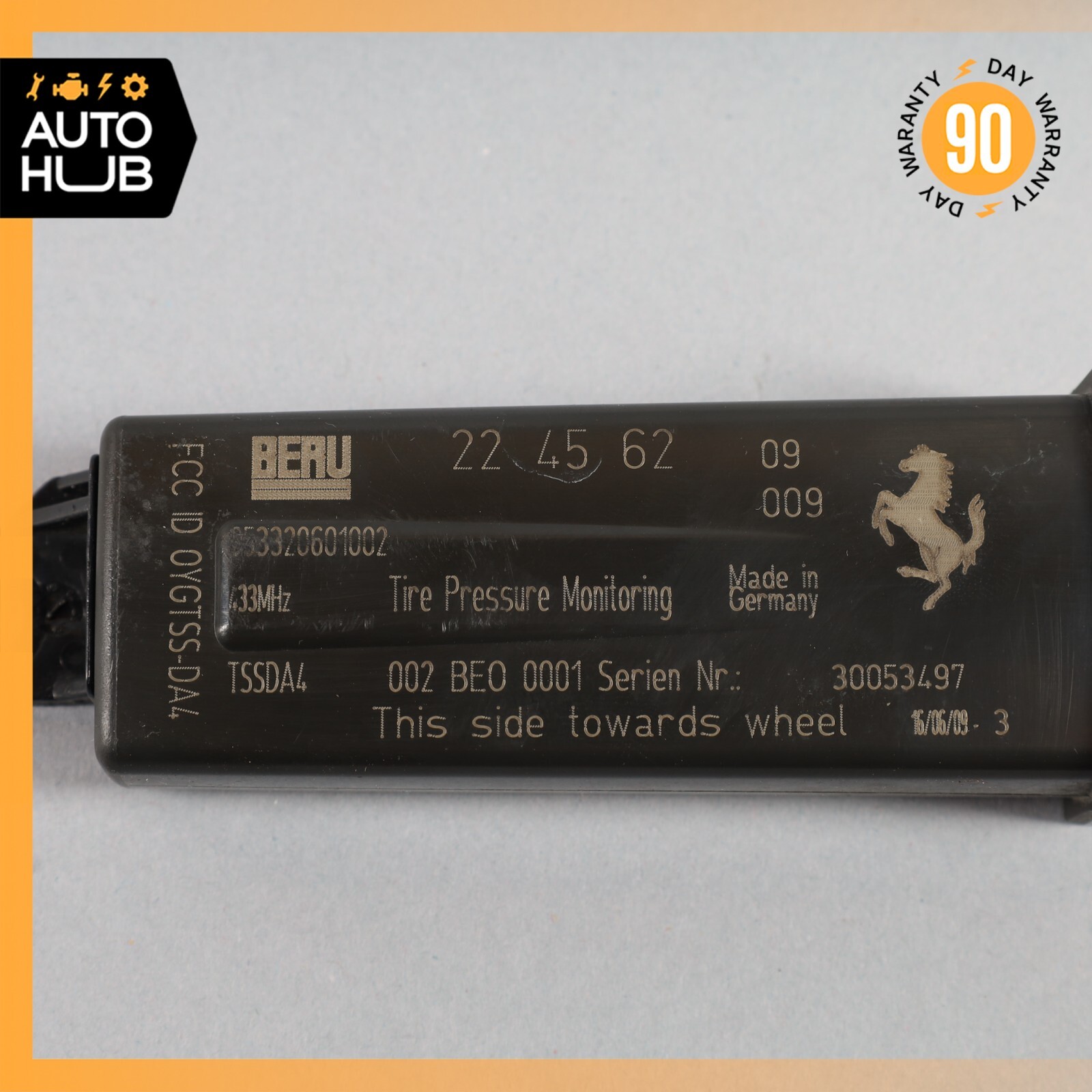 05-13 Maserati GranTurismo M145 Tire Pressure Monitor Sensor 224562 OEM