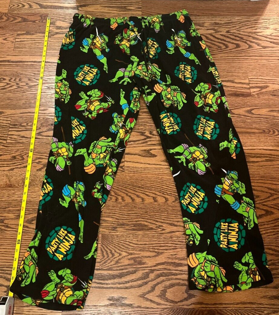 Mens Teenage Mutant Ninja Turtles TMNT Pajama Pants 2… Gem