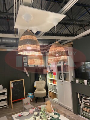 New IKEA TORARED Seagrass Pendant Lamp Shade 55 cm (22 