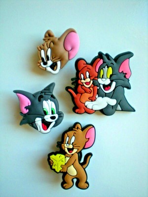 tom and jerry croc charms