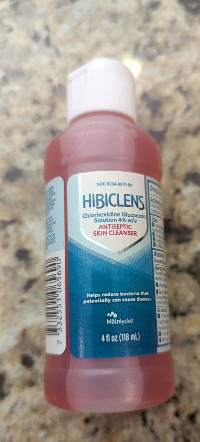 Hibiclens Chlorhexidine Gluconate Solution 4% Antiseptic Skin Cleanser 4 fl oz