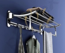French COATRACK/Luggage Rack Train Wall Mounted Rack luxury
