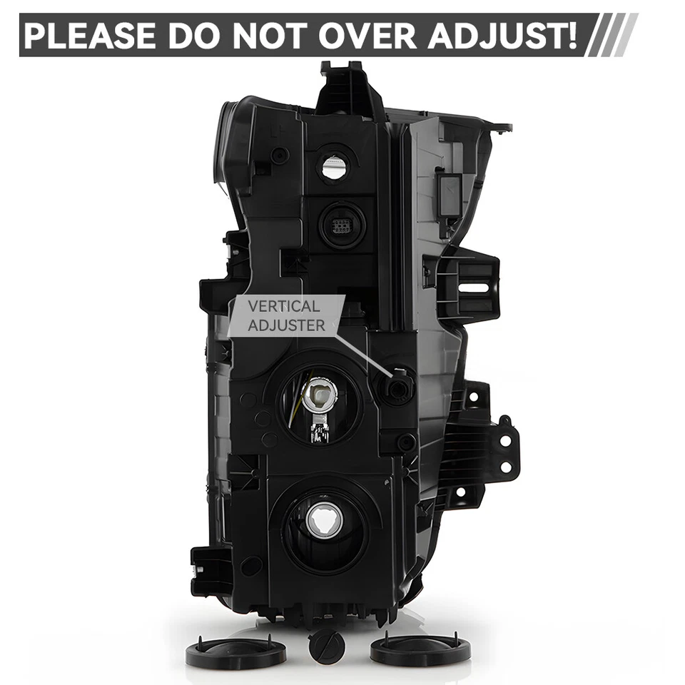 Halogen Headlight For 2024-2025 Chevrolet Silverado 2500HD Driver Side Black Foto 3 de 4