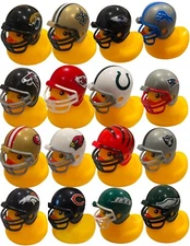 NFL Team Football Rubber Duck with Custom Helmet - Pick Your Favorite Team!