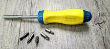 NEW Snap On ™ Ratcheting Screwdriver RARE Yellow High Viz Pearl Blue SSDMR4 