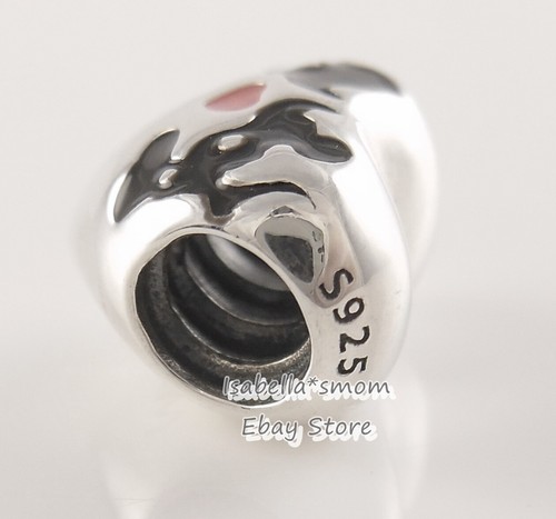 DISNEY Genuine PANDORA Enamel MICKEY MINNIE KISS HEART Charm 791443ENMX w POUCH! - Bild 3 von 5